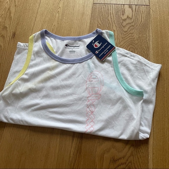 NWT  CHAMPION RACERBACK WHITE TANK - L - Picture 13 of 15